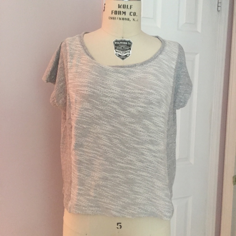 SOLD-Eileen Fisher terrycloth box top Sz Petite Sm